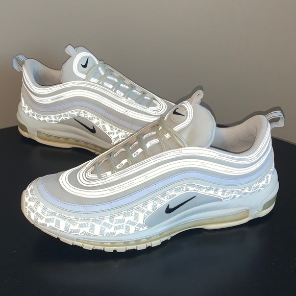 nike air max 97 reflective logo cream